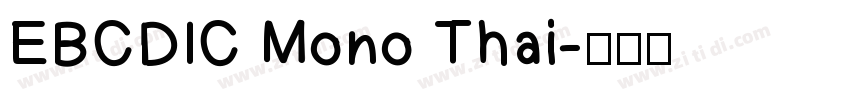 EBCDIC Mono Thai字体转换